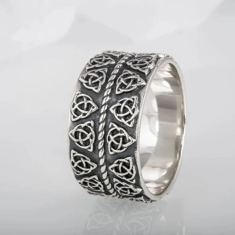 BAGUE CELTIQUE TRIQUETRA - ARGENT MASSIF