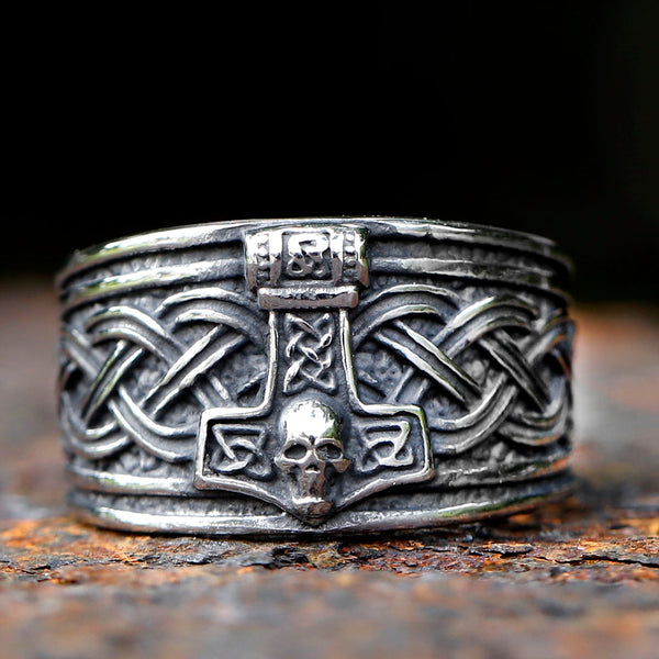 BAGUE VIKING <br> MJÖLNIR CRÂNE