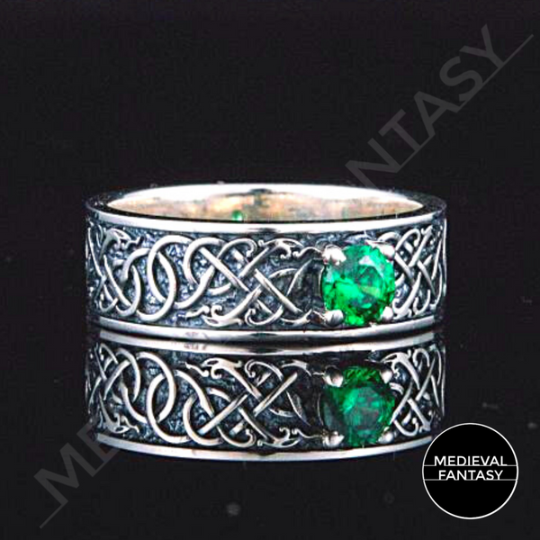 Bague celtique argent sale