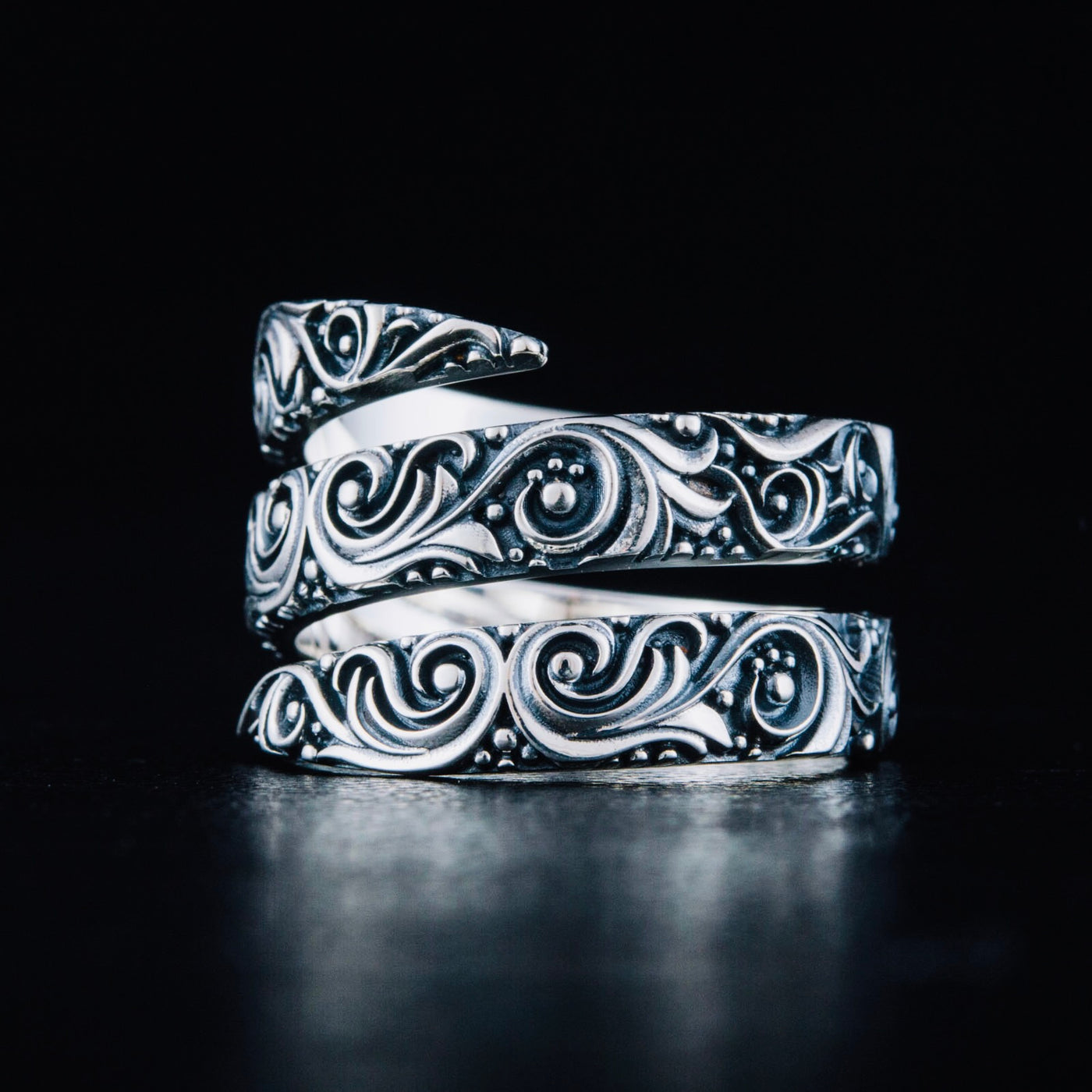 Bague Celte Ancienne En Argent Massif - Taille 48 - Motif Celtique Breton - Bijou Vintage Occasion