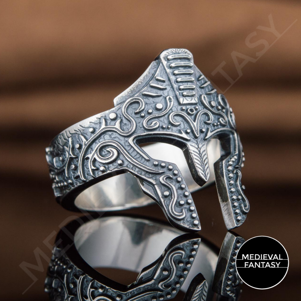 Bague shops casque spartiate