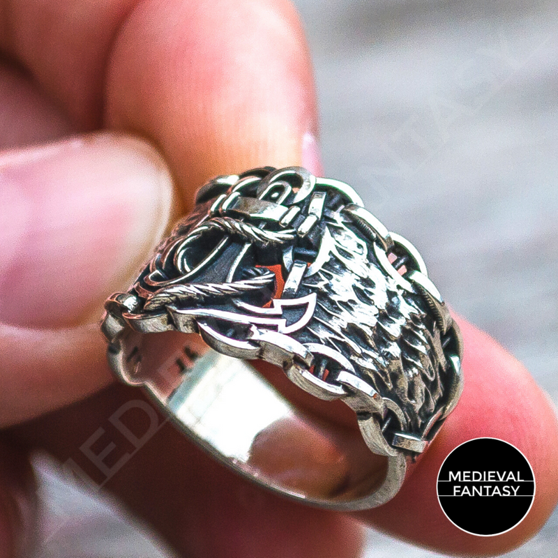 BAGUE MARIN ARGENT MASSIF