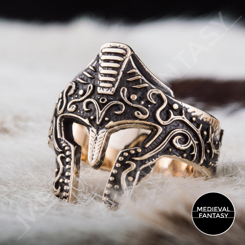 Bague Spartiate Bronze Medieval Fantasy