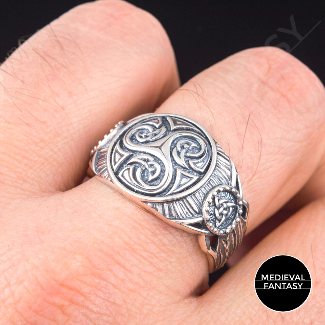 Bague Triskel Celtic Argent 925 - Bijou Breton Fait Main EPHSEE & LILITH