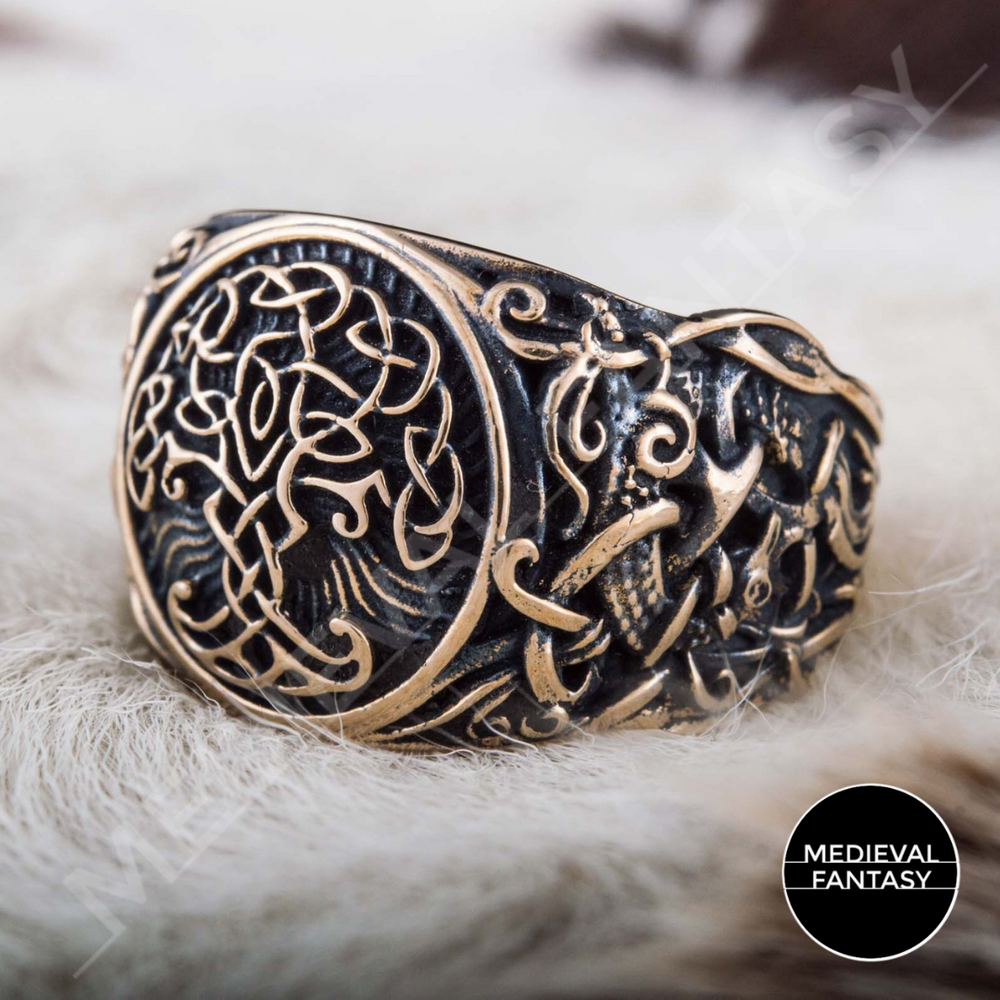 BAGUE YGGDRASIL BRONZE MASSIF