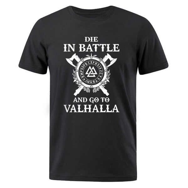 T-SHIRT VIKING <br> GO TO VALHALLA - Medieval Fantasy