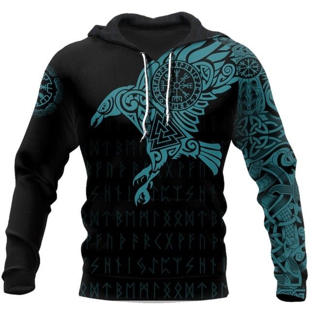 SWEAT VIKING <br> CORBEAU MESSAGER - Medieval Fantasy